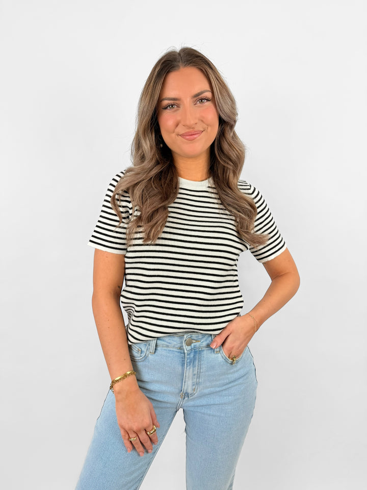 Gestreiftes T-Shirt Regular Fit