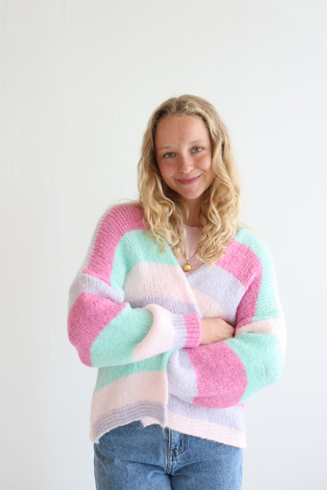 Cardigan Rainbow Knit