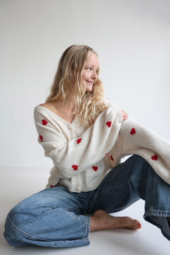 Cardigan Soft Heart Knit