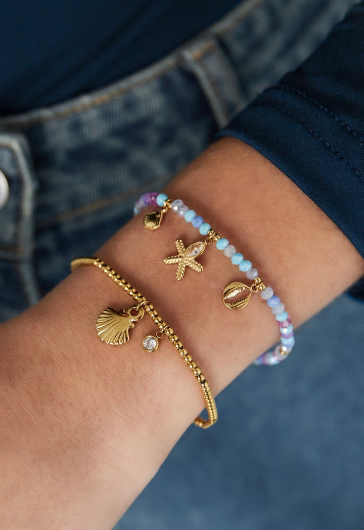 Elastisches Armband Diamond Shell