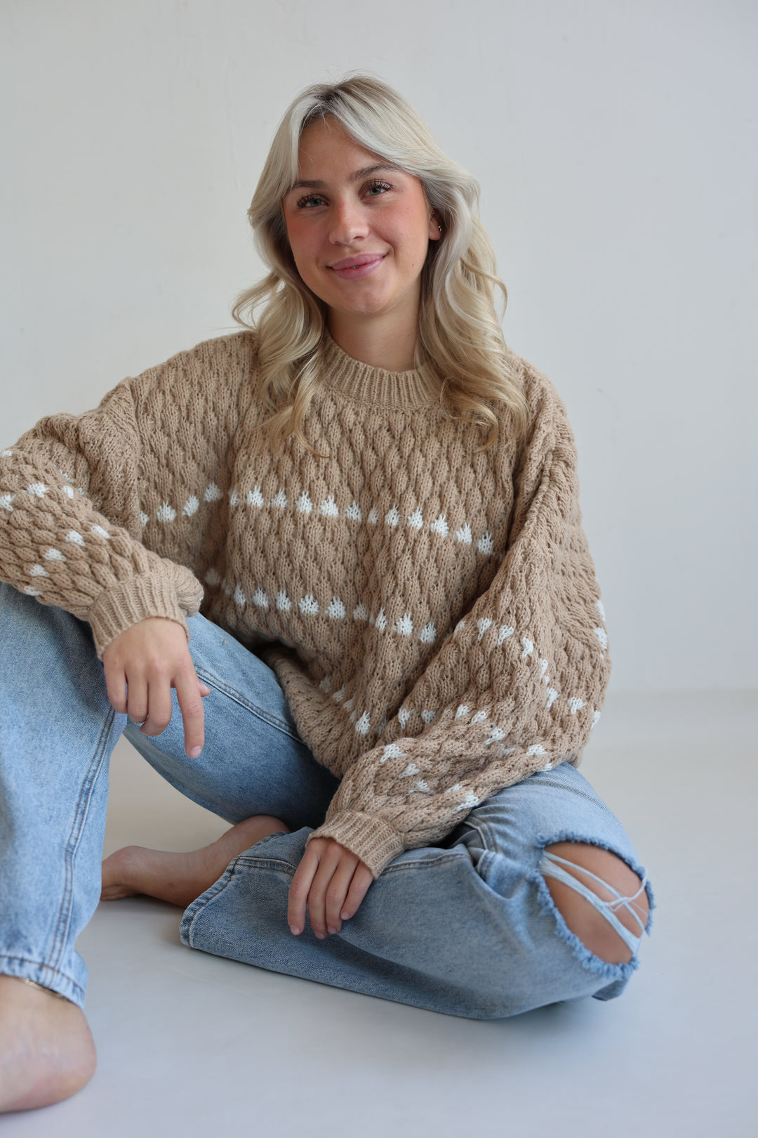 Bubble Knit Pullover
