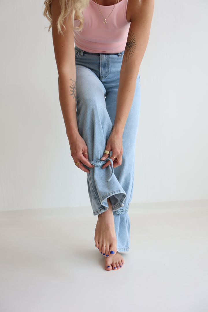 High Waist Ankle Jeans