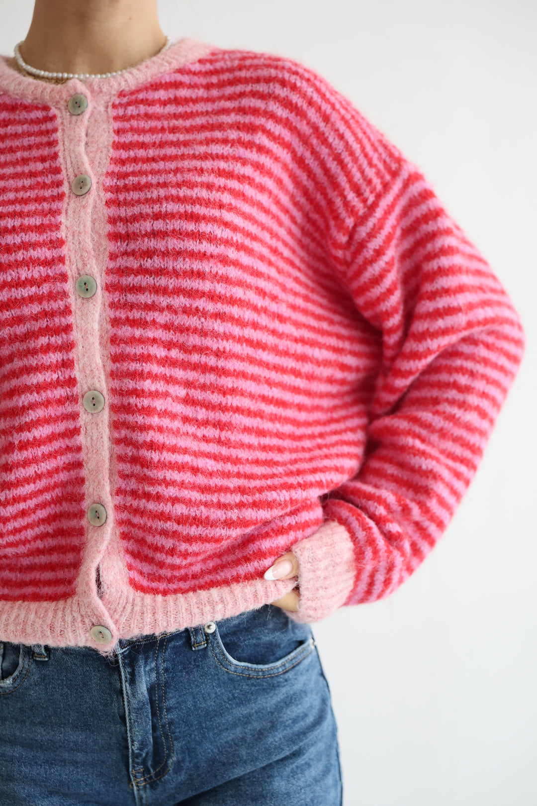 Gestreifter Cardigan Moodline Knit