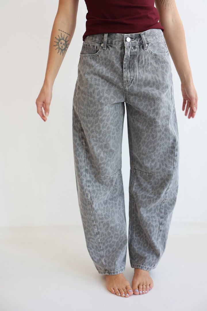 Graphite Wild Barrel Jeans