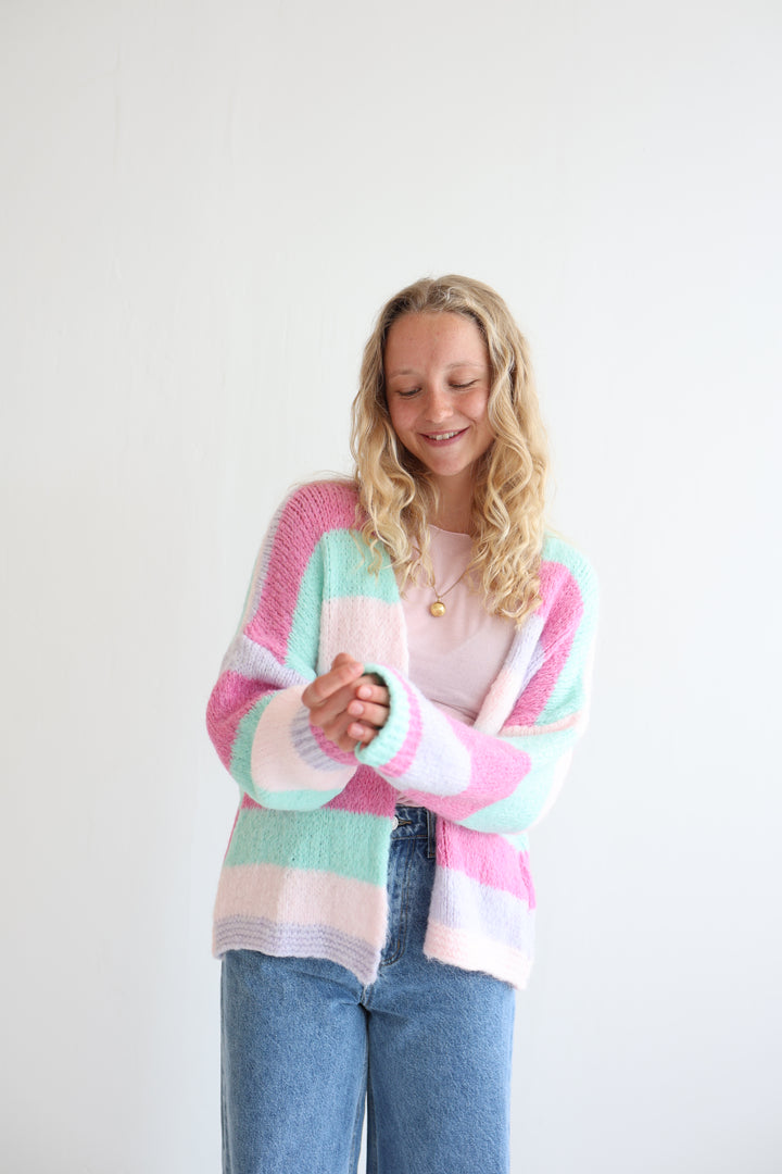 Cardigan Rainbow Knit