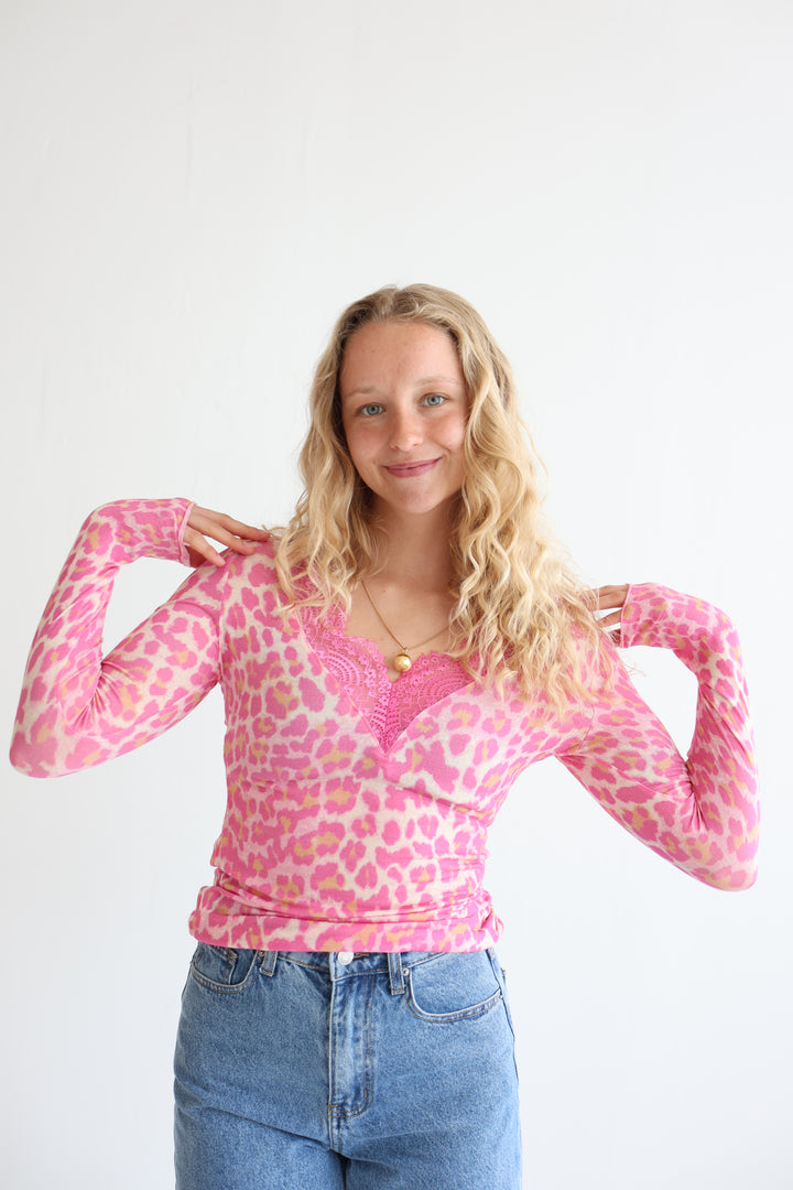 Cashmere Longsleeve Mesh Lace