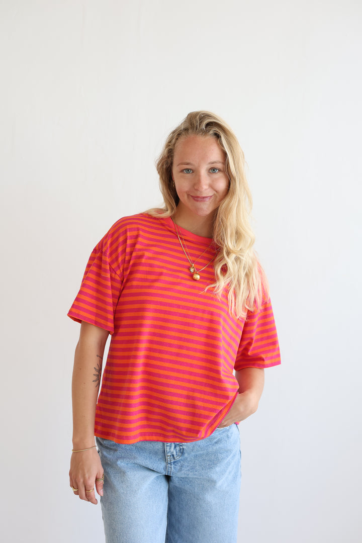 Easy Fit Striped T-Shirt