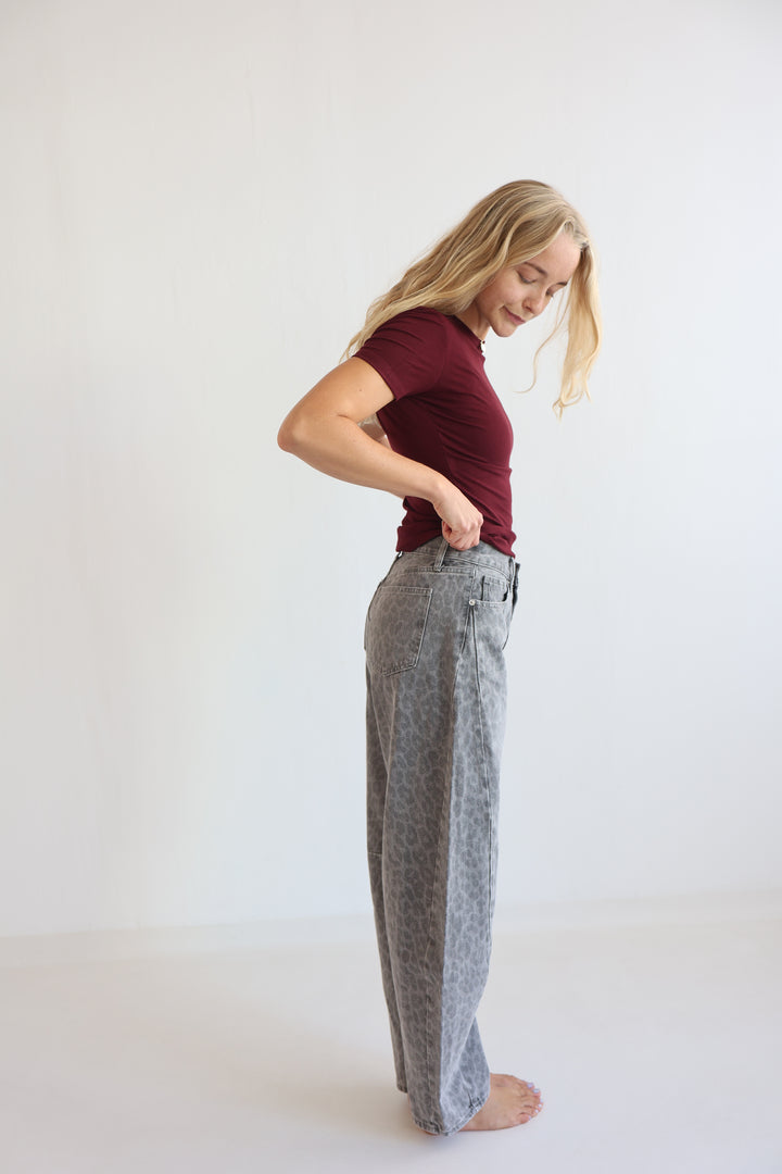 Graphite Wild Barrel Jeans