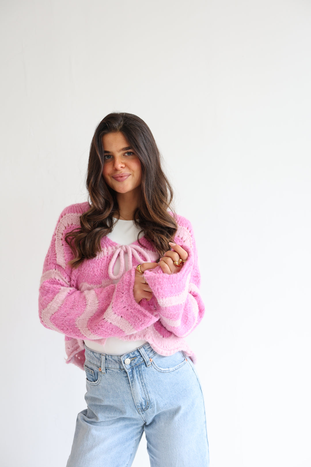 Cardigan Wavy Stripes Cathy