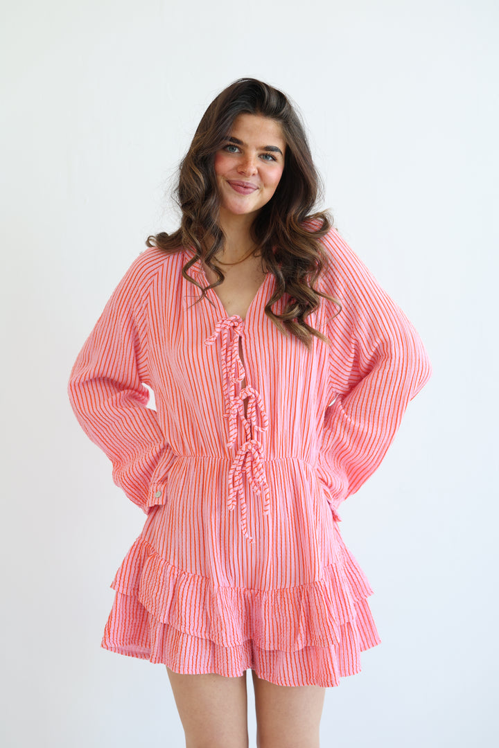 Musselinjumpsuit Fine Stripes