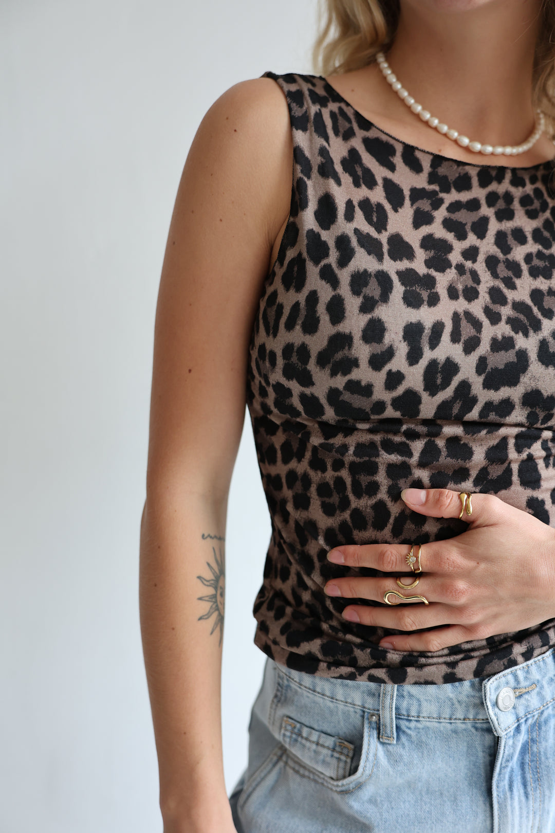 Cashmere Top Wild Leo