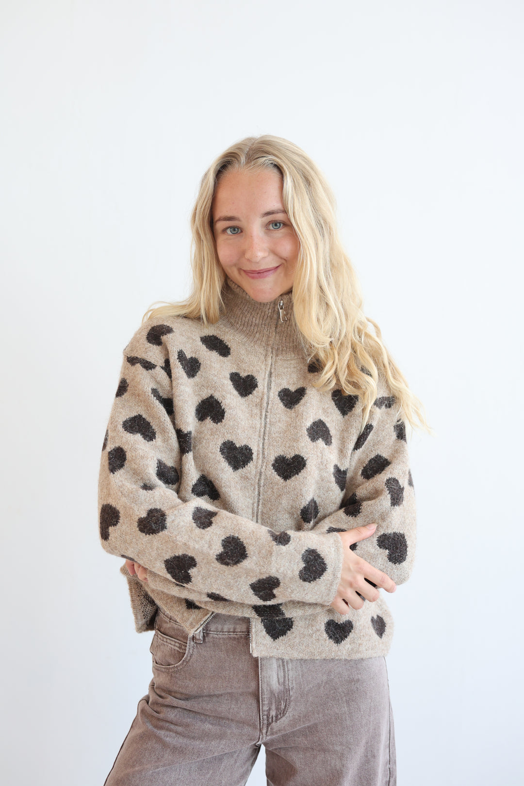 Heartbound Half-Zip Sweater