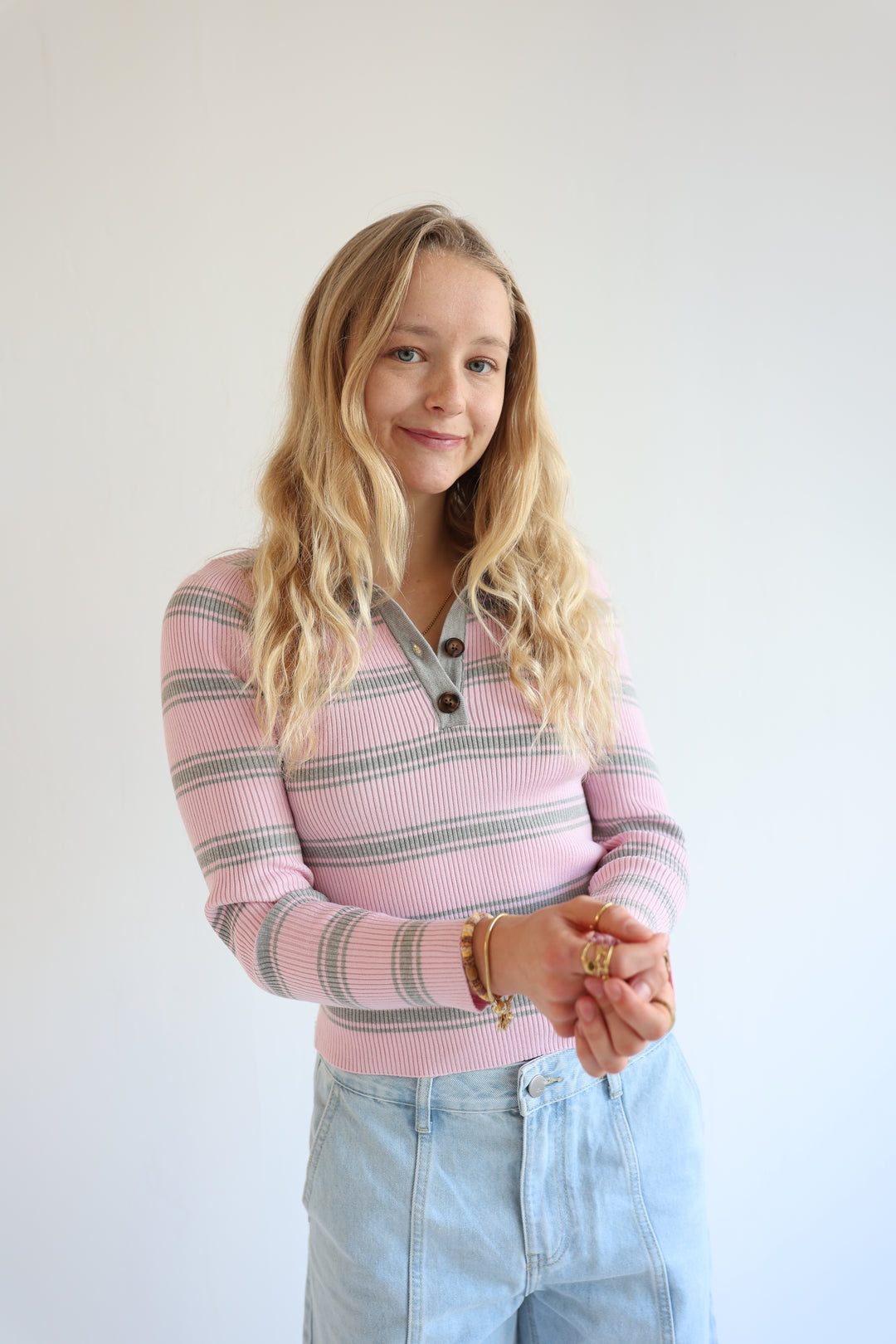 Ripped Polo Longsleeve Nele