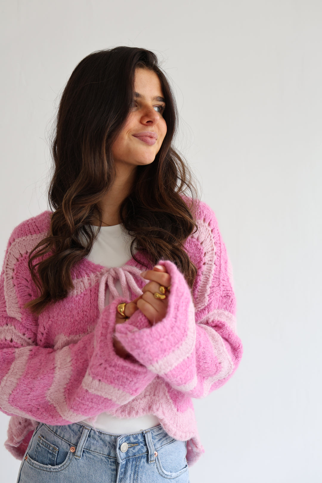 Cardigan Wavy Stripes Cathy