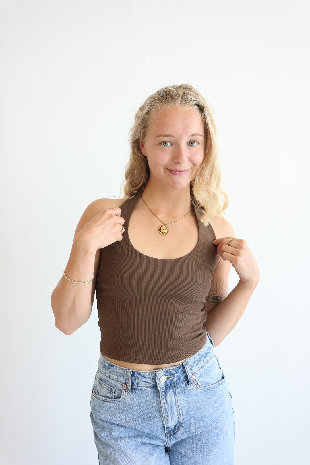 Slim Fit Neckholder Top