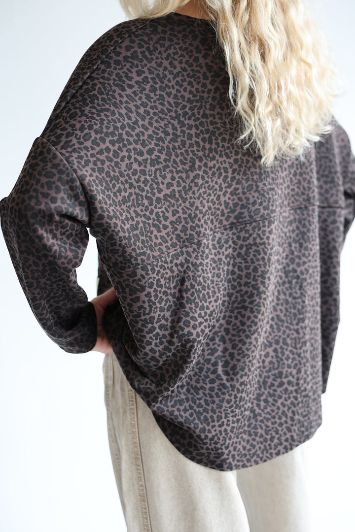Sweater mit Leoprint Everyday