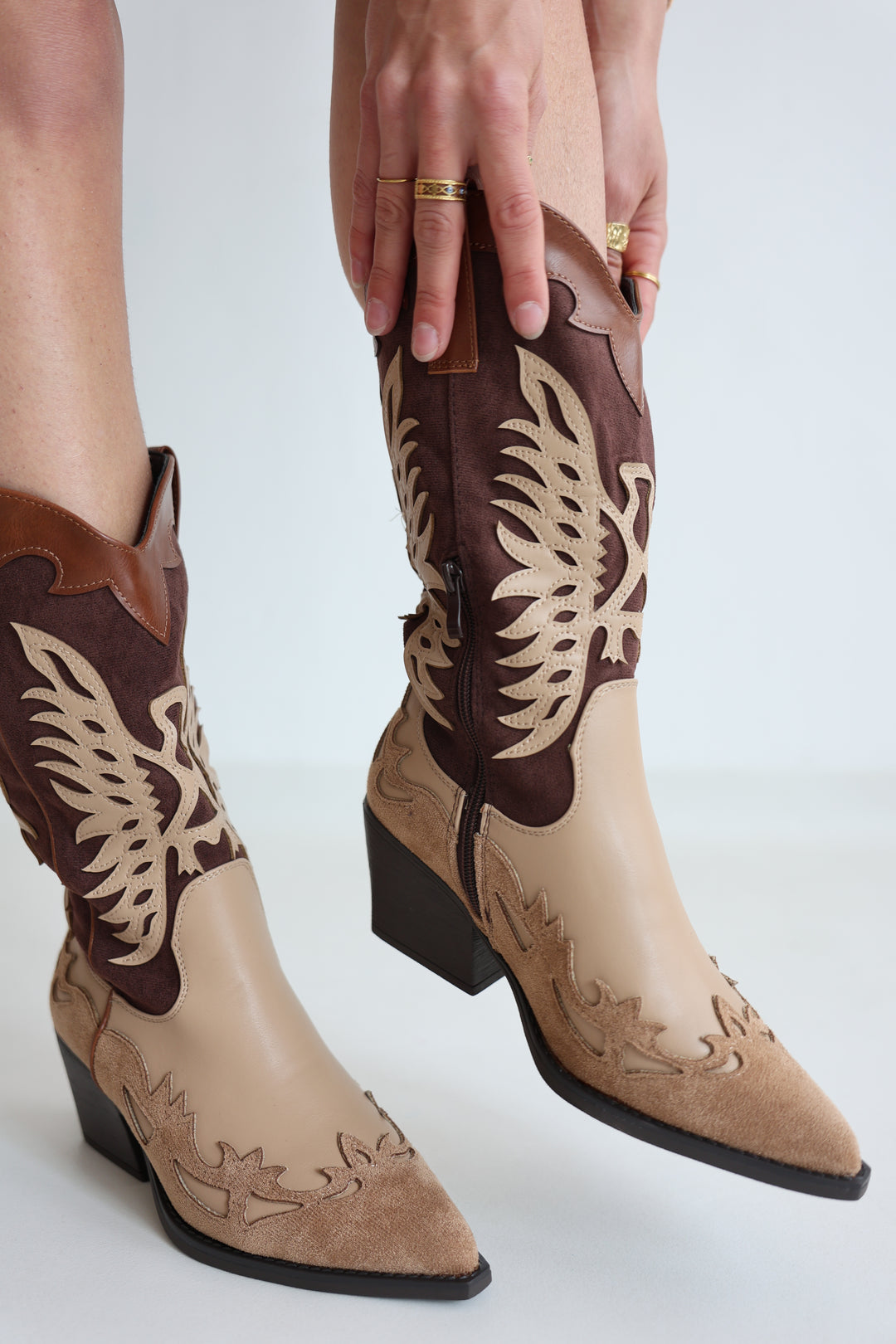 Two-Tone Cowboy Boots
