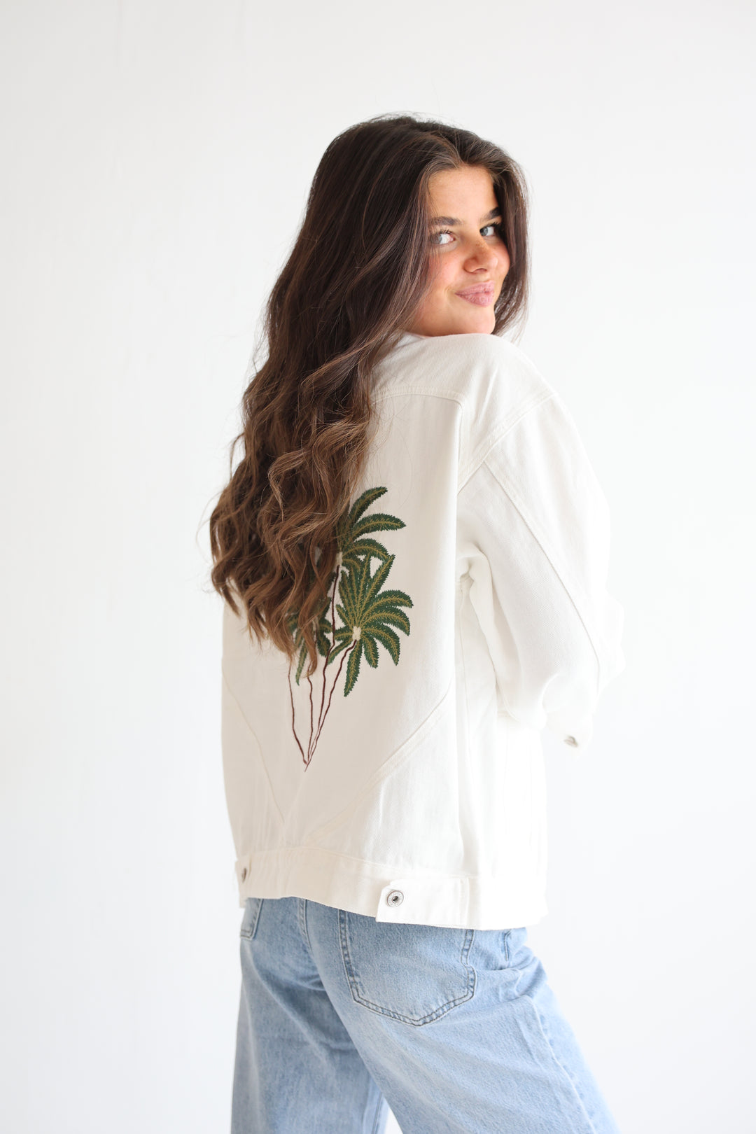 Palm Breeze Denim Jacket
