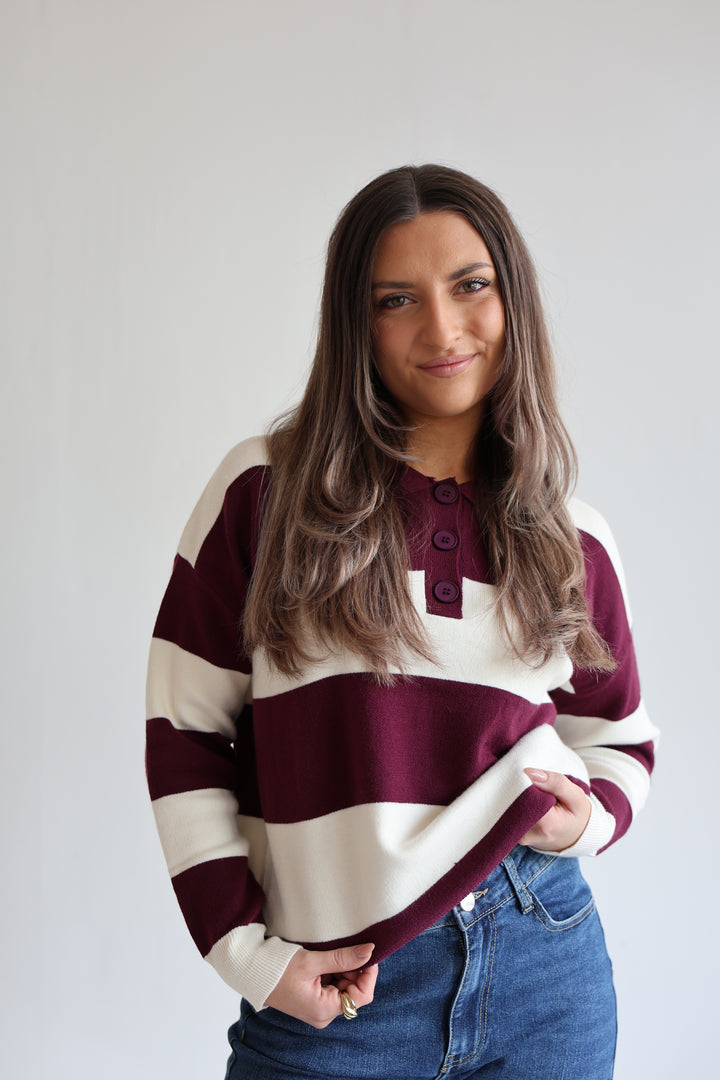 Long Polo Cute Stripes