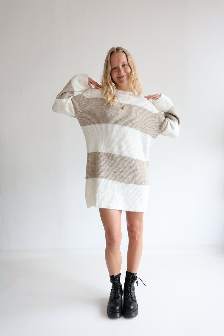 Soft Stripe Knit Dress
