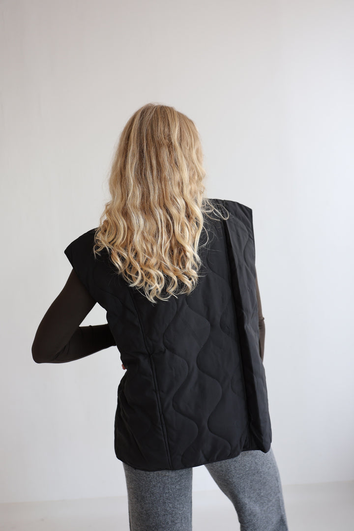 Black Puffer Vest
