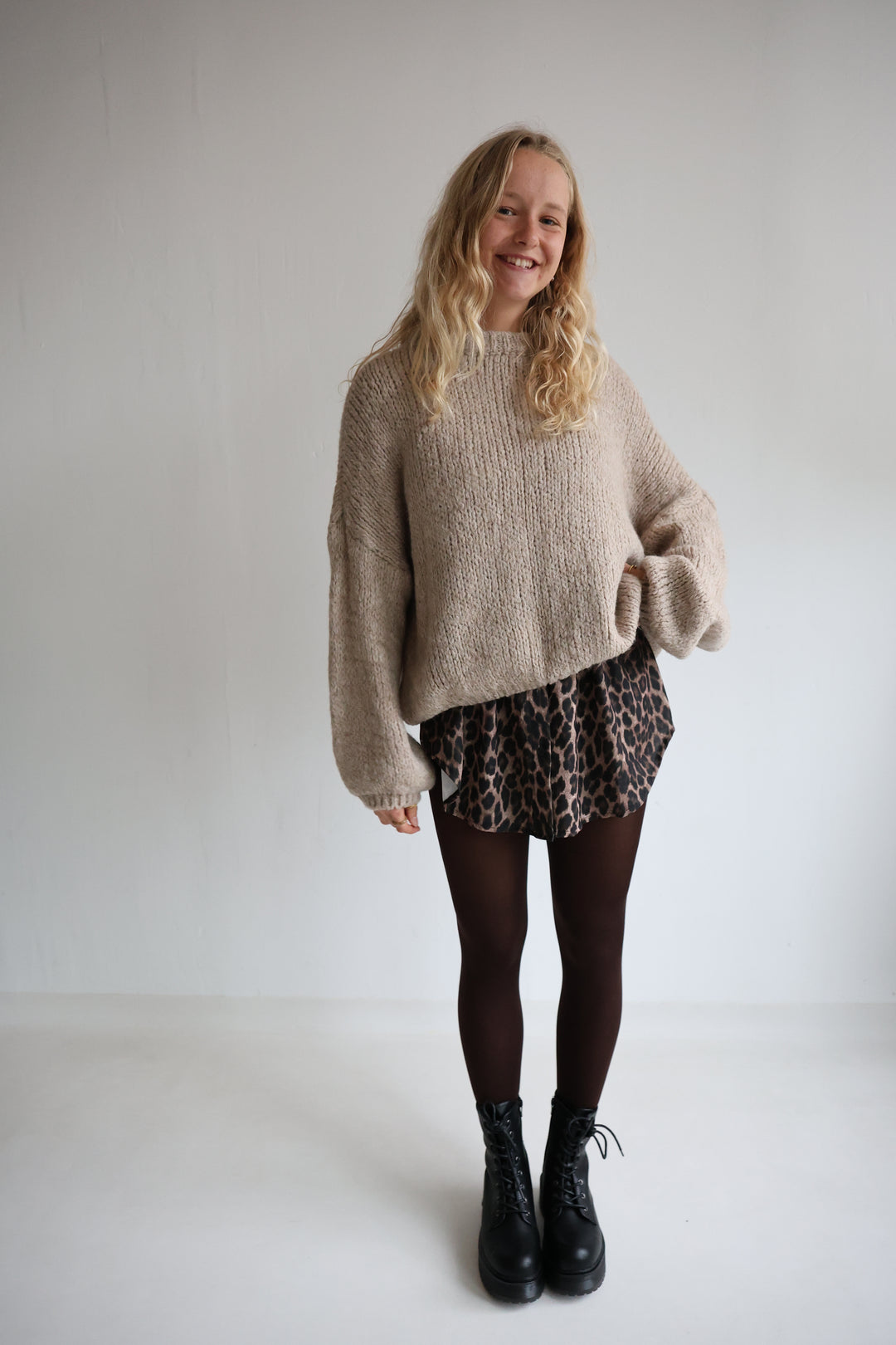 Blusenrock mit Leoprint