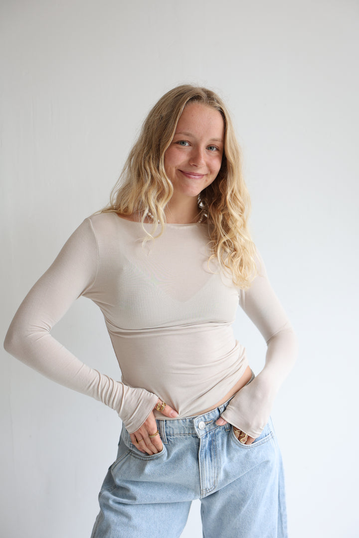 Cashmere Longsleeve Liliana (einfarbig)