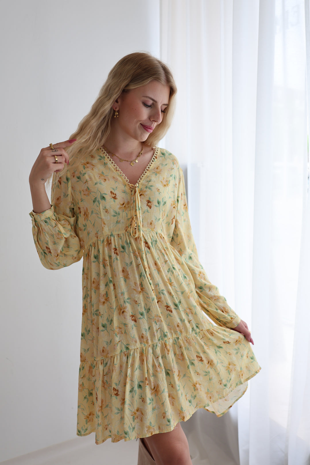 Kleid mt Floralprint Barcelona