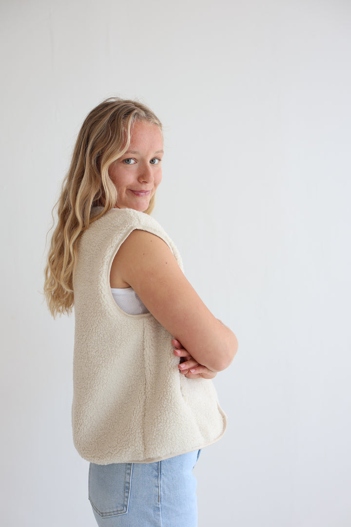 Teddy Zip Vest Namaste