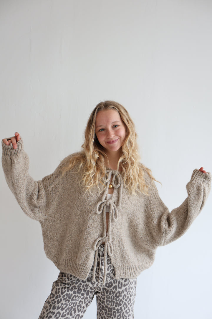 Langarm Cardigan mit Schleifen Lilly