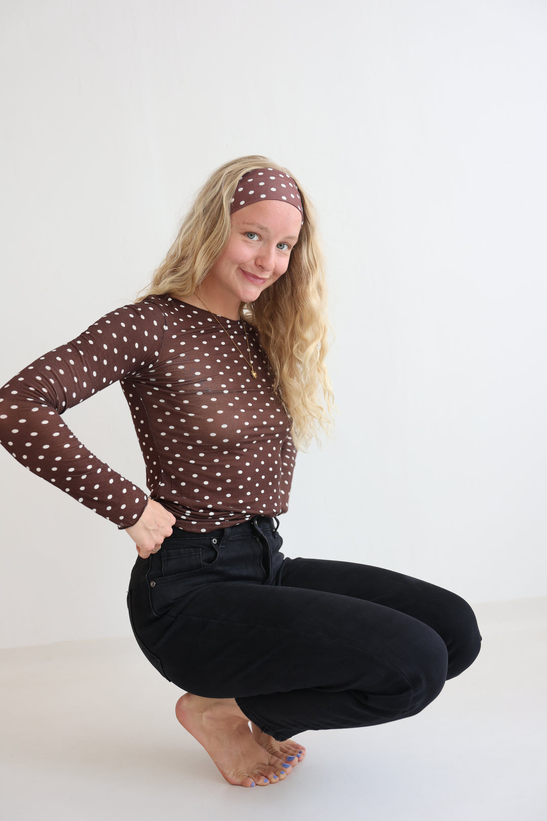 Polka Dots Cashmere Longsleeve