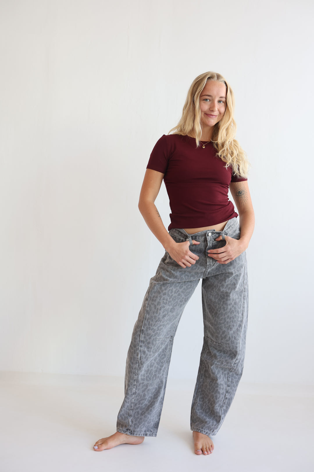 Graphite Wild Barrel Jeans