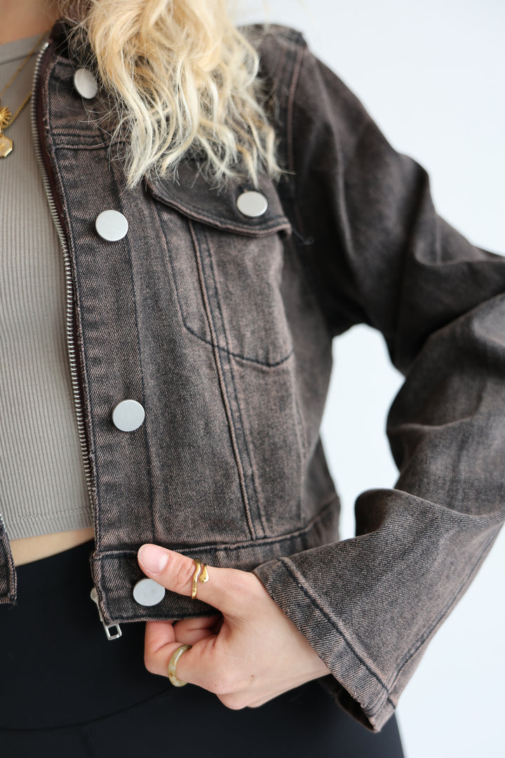 Cropped Denim Jacket Harvest