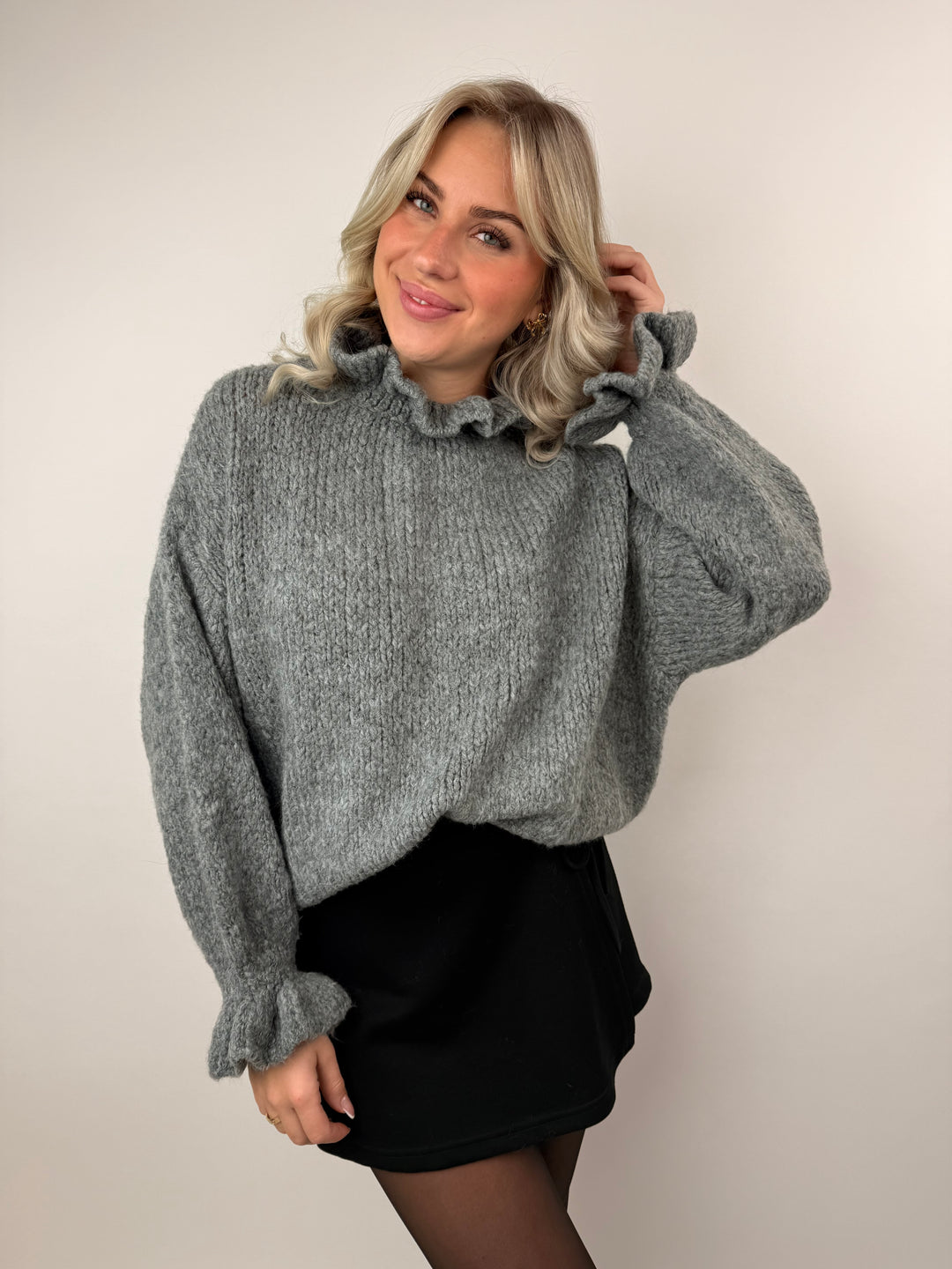 Pullover mit Rüschenkragen Melli