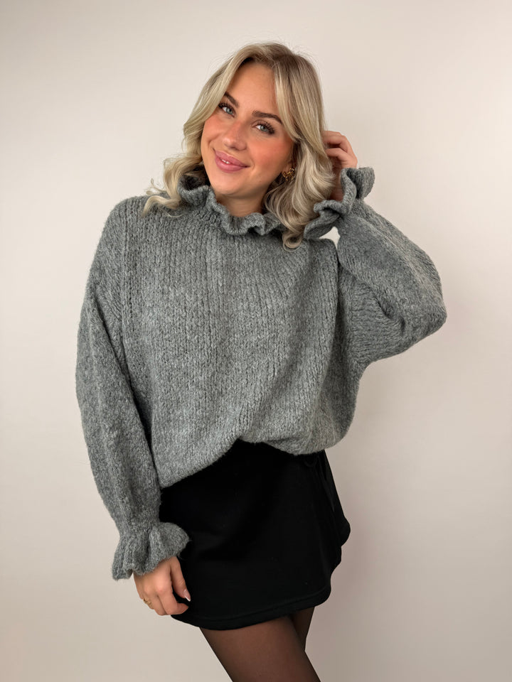 Pullover mit Rüschenkragen Melli