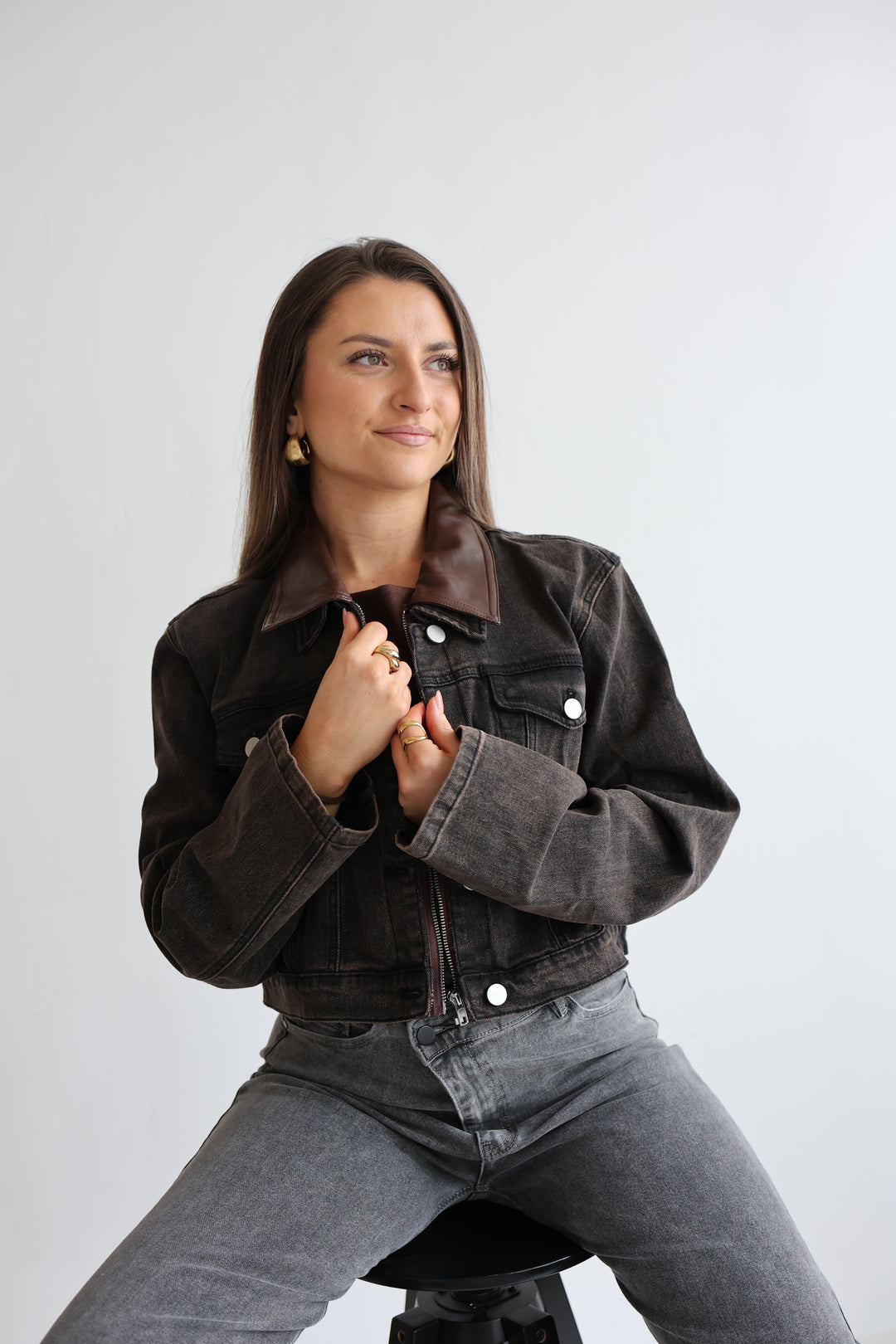 Cropped Denim Jacket Harvest