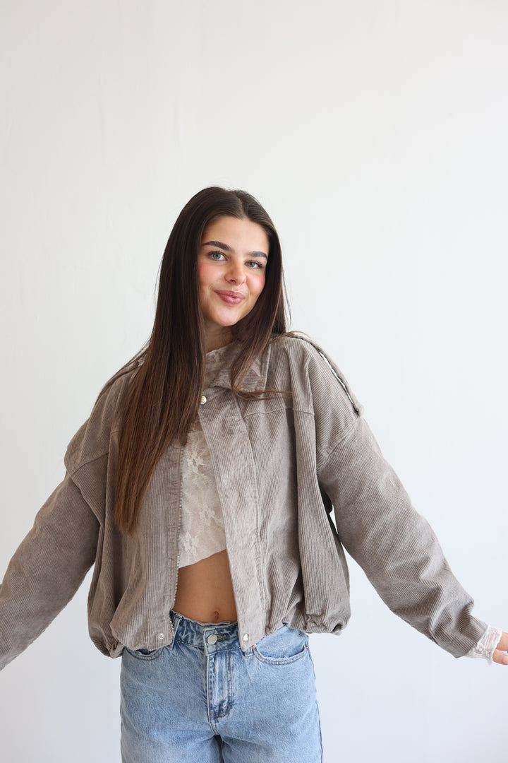 Cord Bomber Jacket