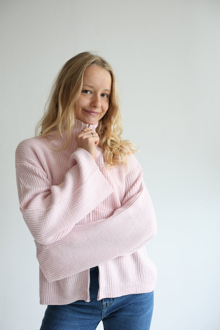 Soft Glow Zip Cardigan