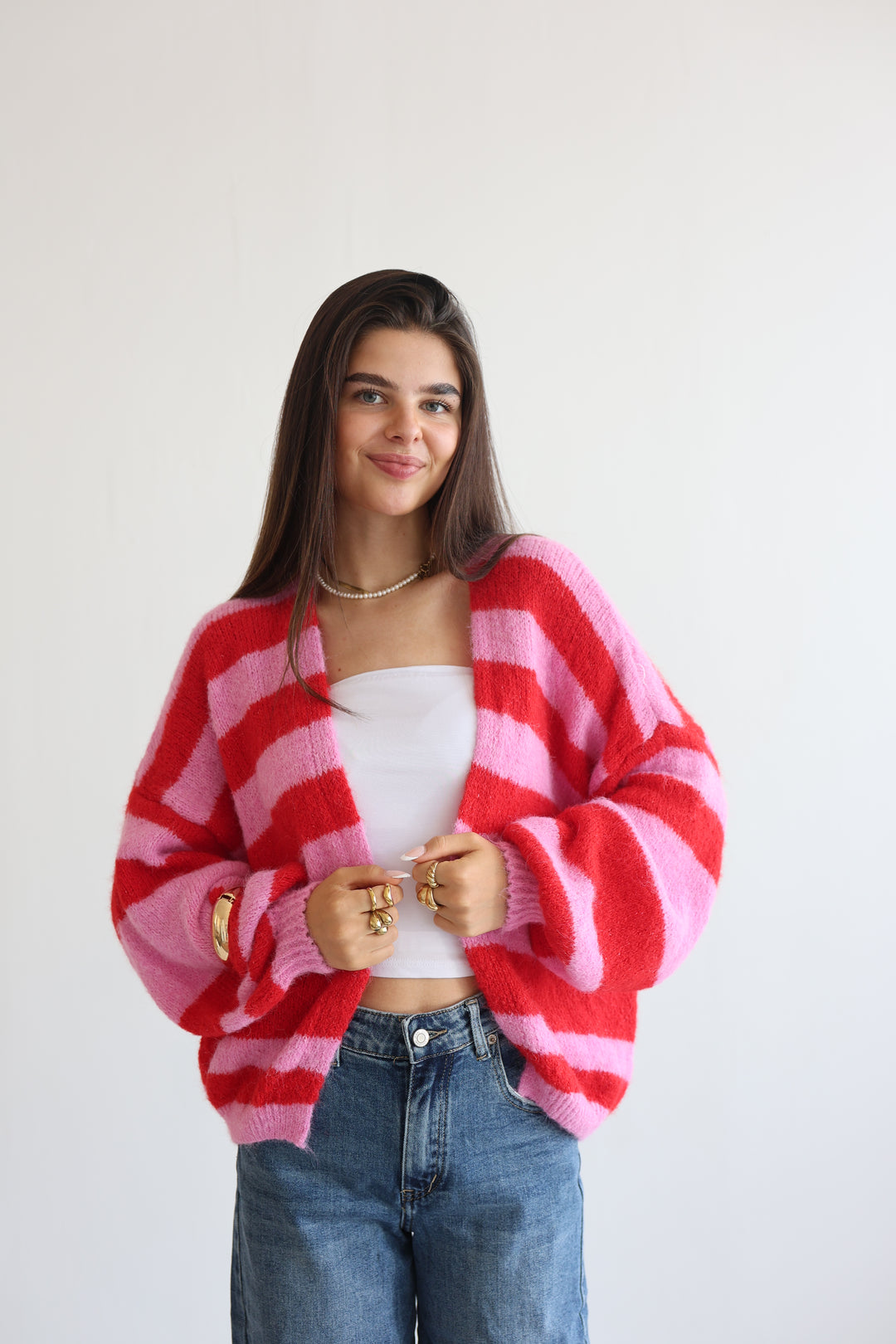Chunky Striped Cardigan