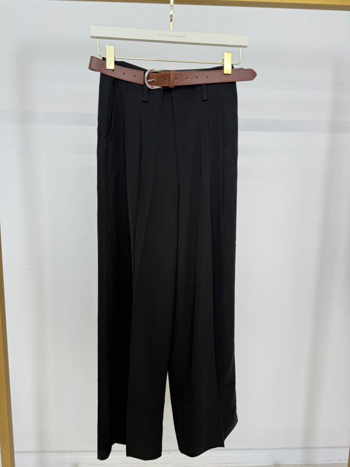 BUNDFALTENHOSE MIT GÜRTEL ANNA SCHWARZ GR.XS (B-WARE)