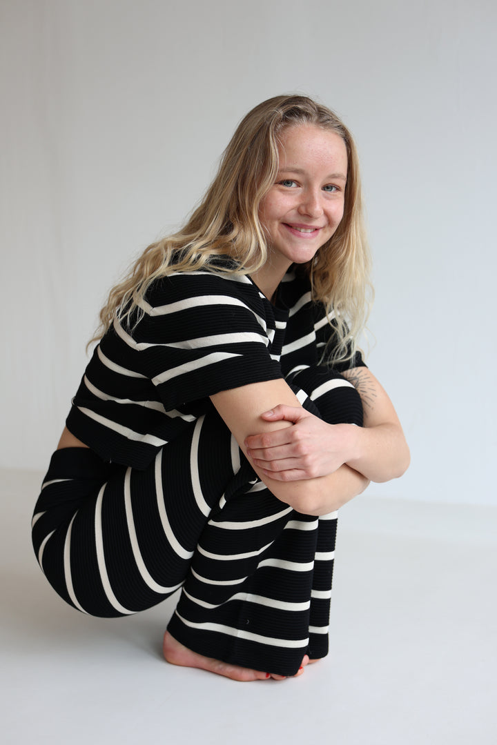 Lange gestreifte Hose Sandy Stripes