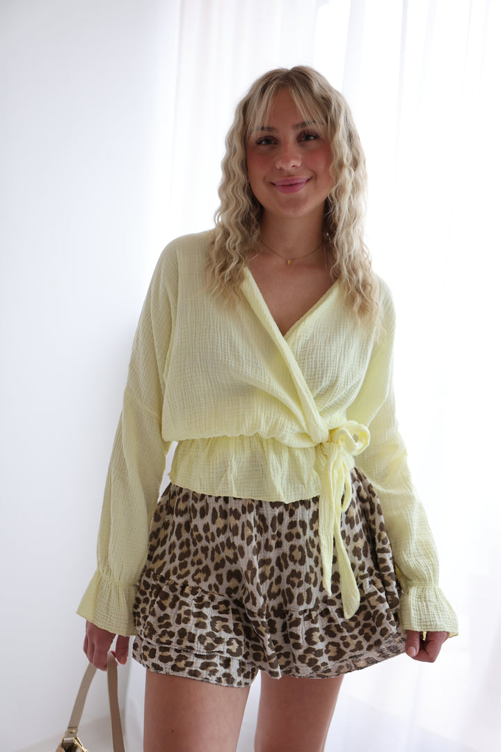 Wickelbluse aus Musselin Melly