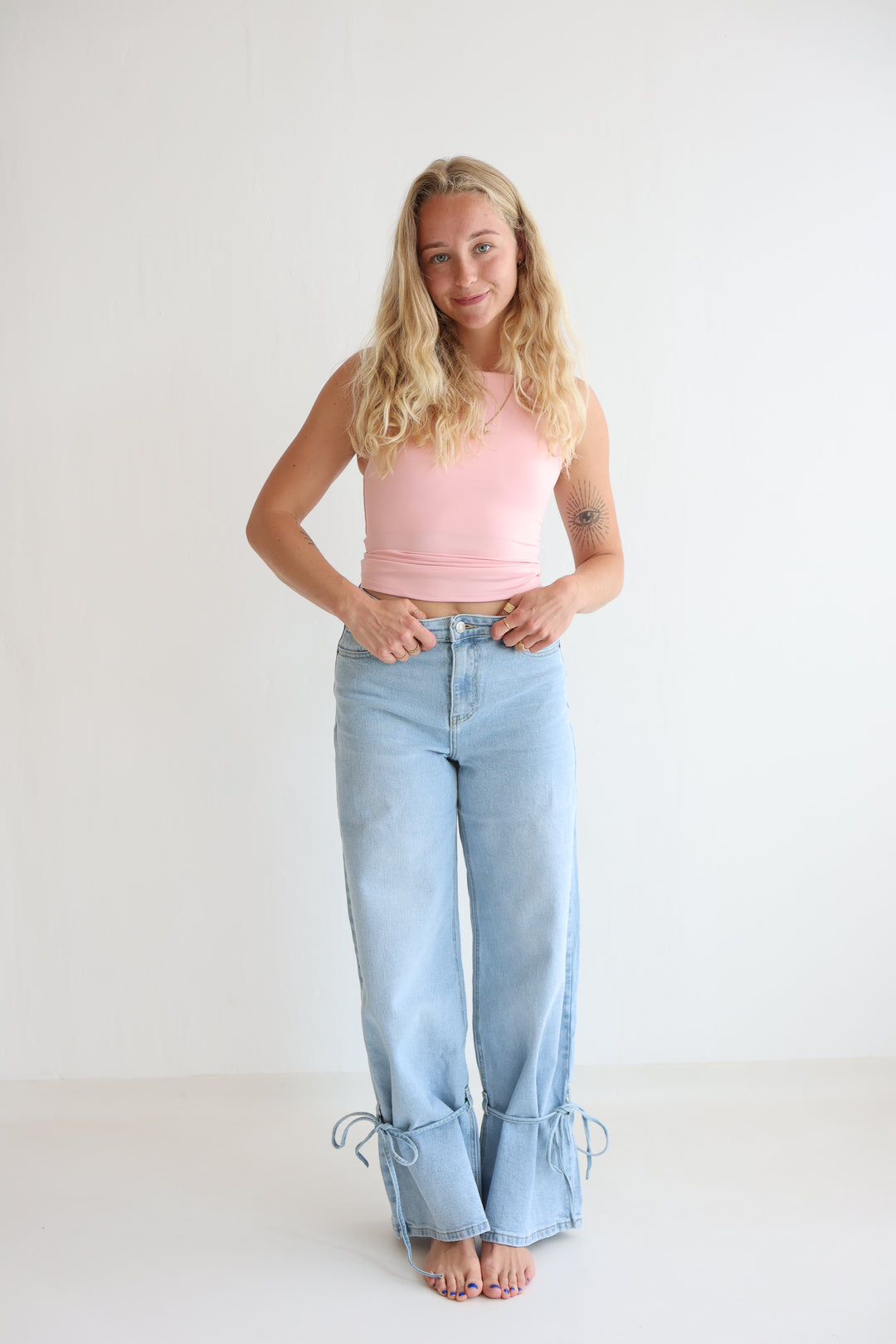 High Waist Ankle Jeans