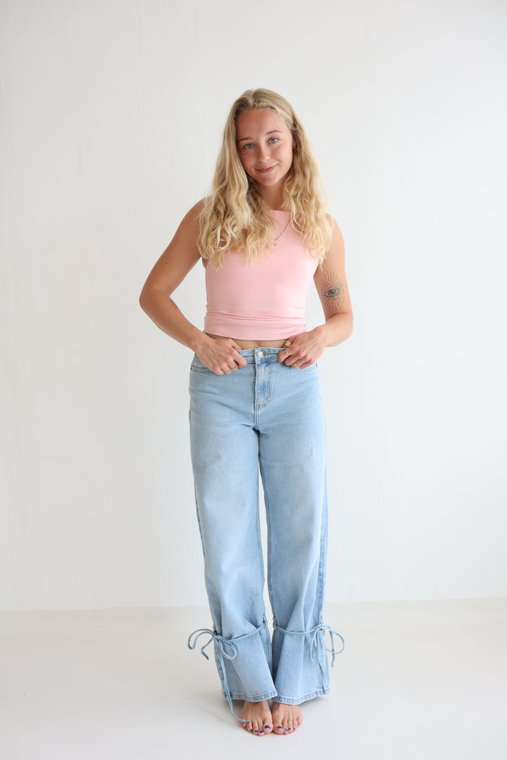 High Waist Ankle Jeans