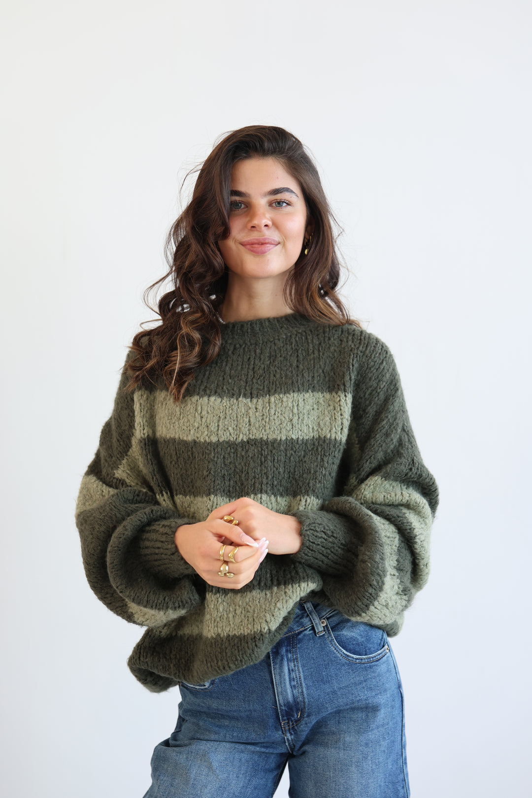 Fluffy Blockstripes Pullover Hannah