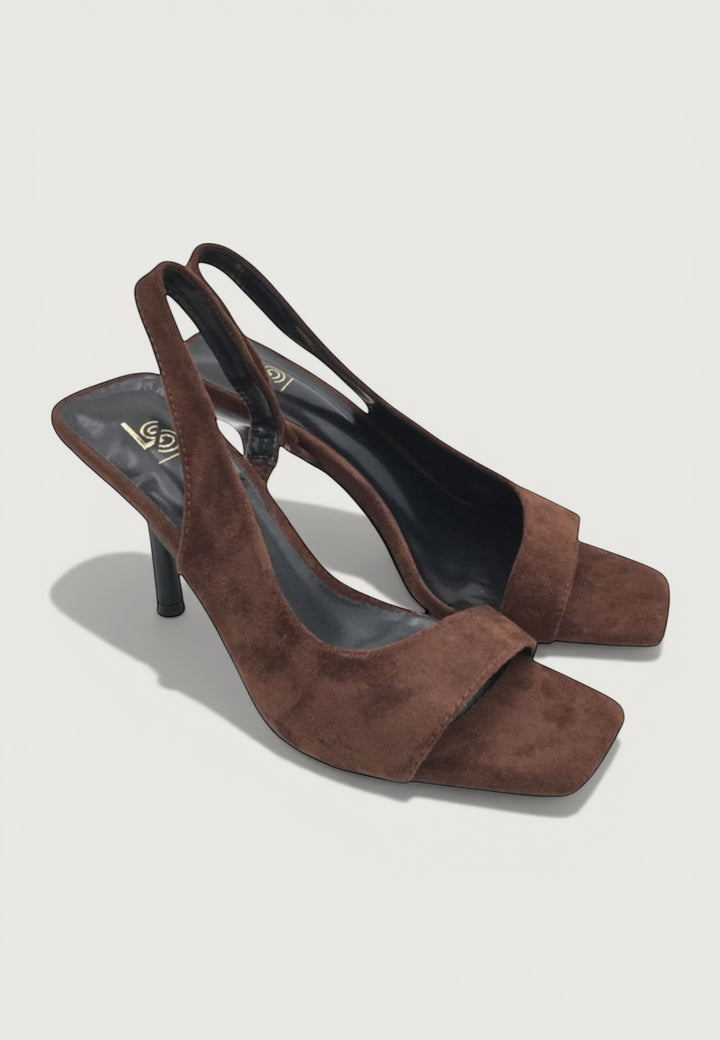 Square Toe Slingback Pumps