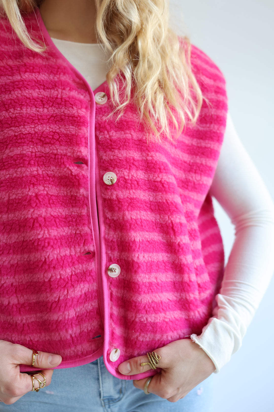 Striped Teddy Vest