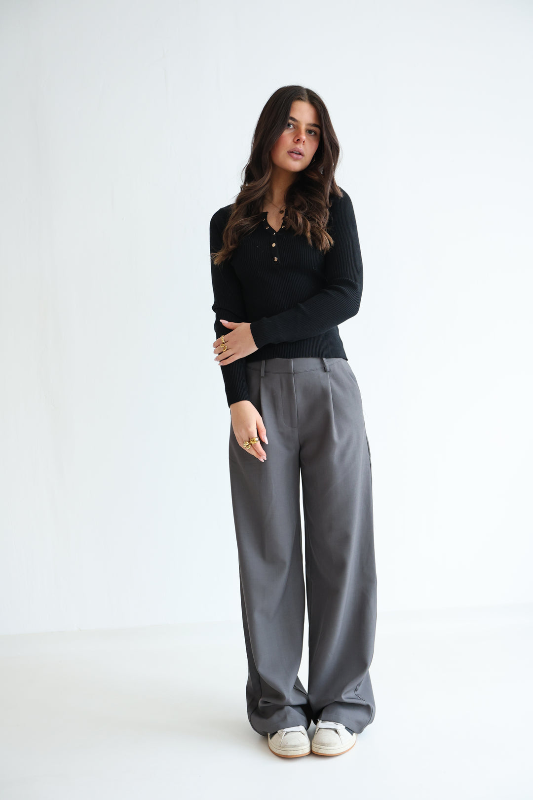 Bundfaltenhose Casual Look