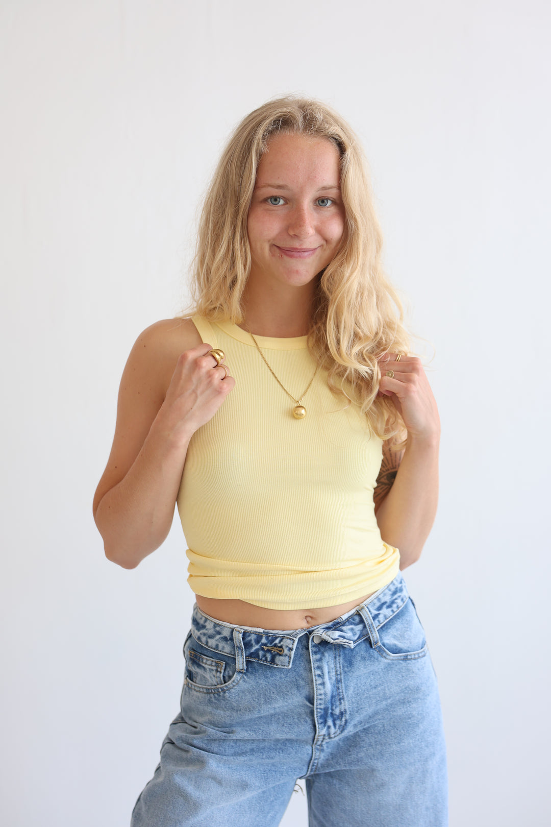 Slim Fit Ribbed Tanktop