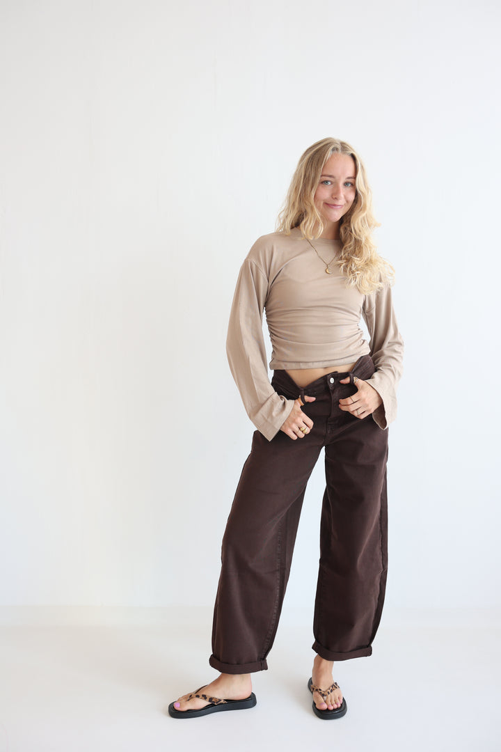 Hazelnut Haze Ballon Jeans